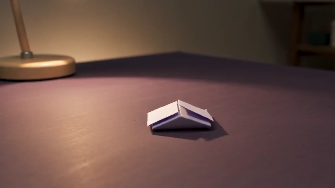 Uma cidade de papel e argila ganha vida sobre uma mesa, com textura artesanal e narração em português.